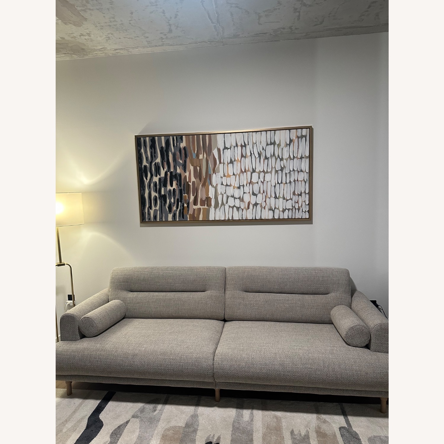 IKEA LÅNGARYD Light Gray Loveseat - image-1