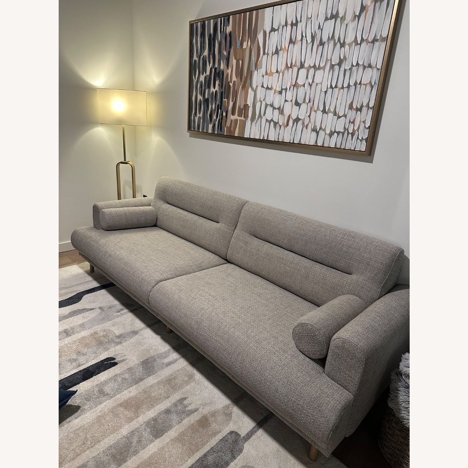 IKEA LÅNGARYD Light Gray Loveseat - image-3