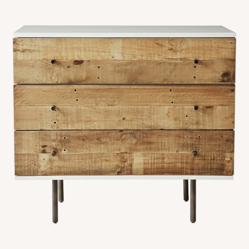 Used Wst Elm Reclaimed Wood White Dresser for sale on AptDeco