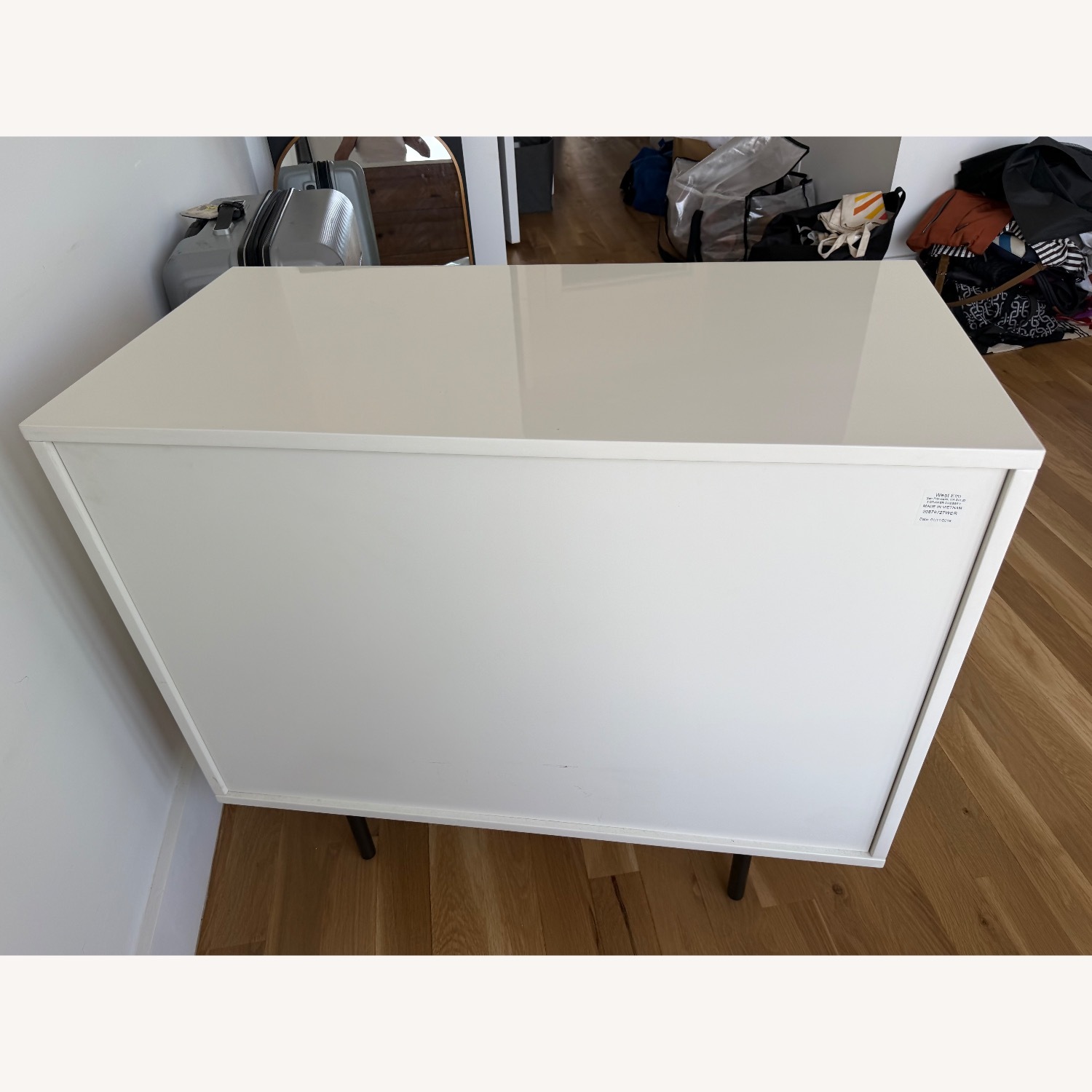 Wst Elm Reclaimed Wood White Dresser - image-9