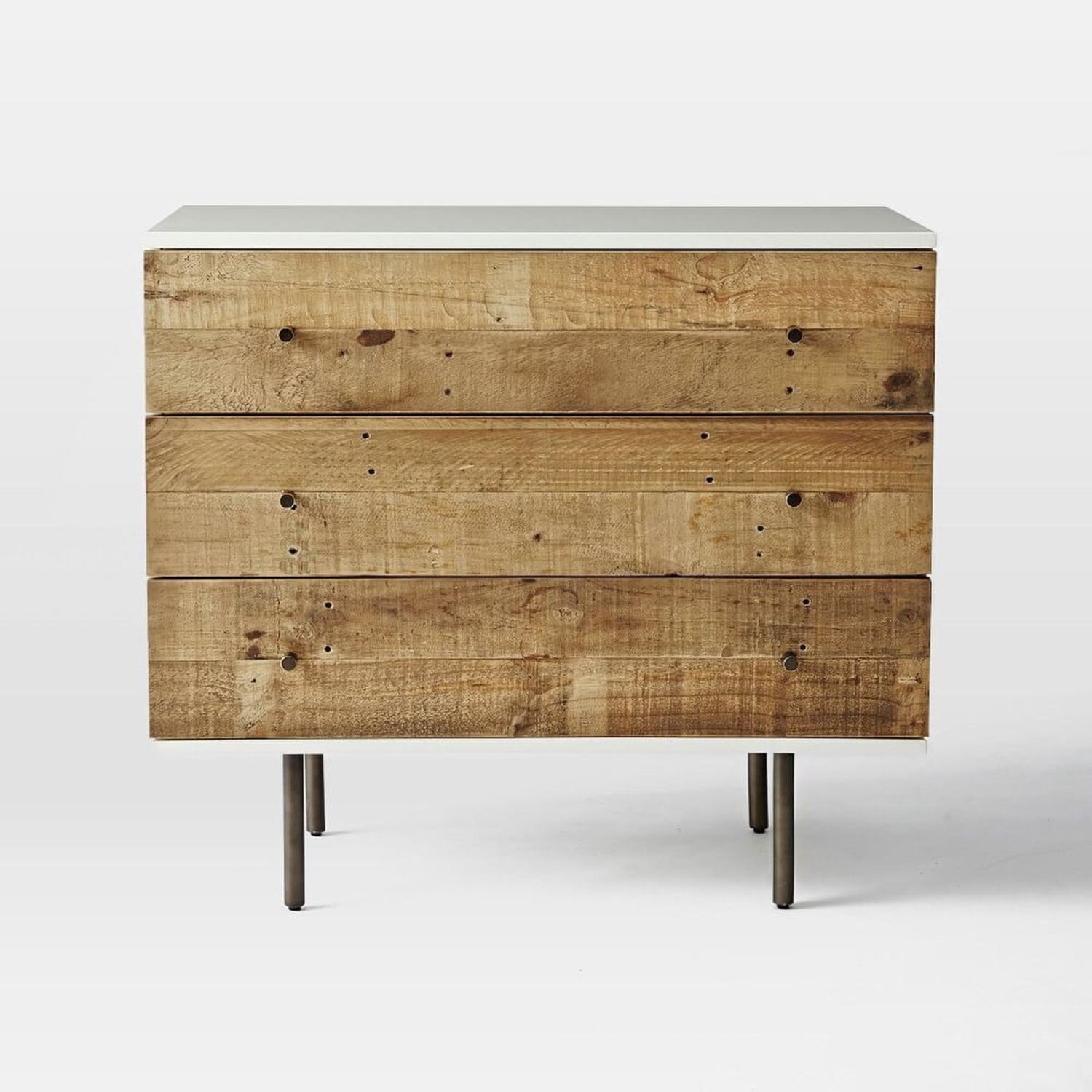 Wst Elm Reclaimed Wood White Dresser - image-12