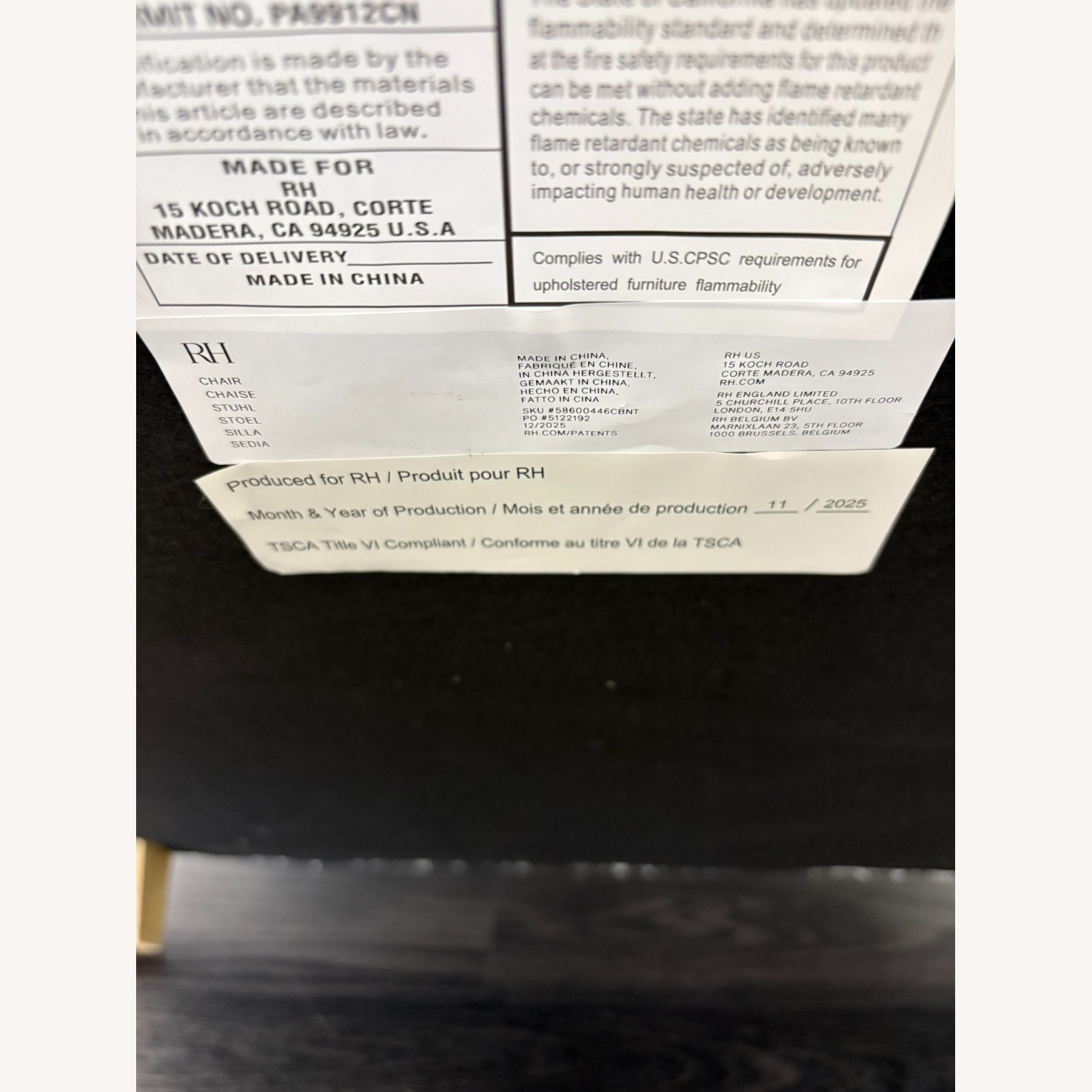 Restoration Hardware English Classic Roll Arm Chair - image-15