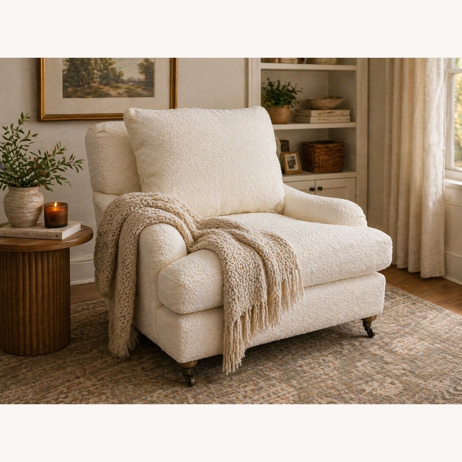 Restoration Hardware English Classic Roll Arm Chair - image-23