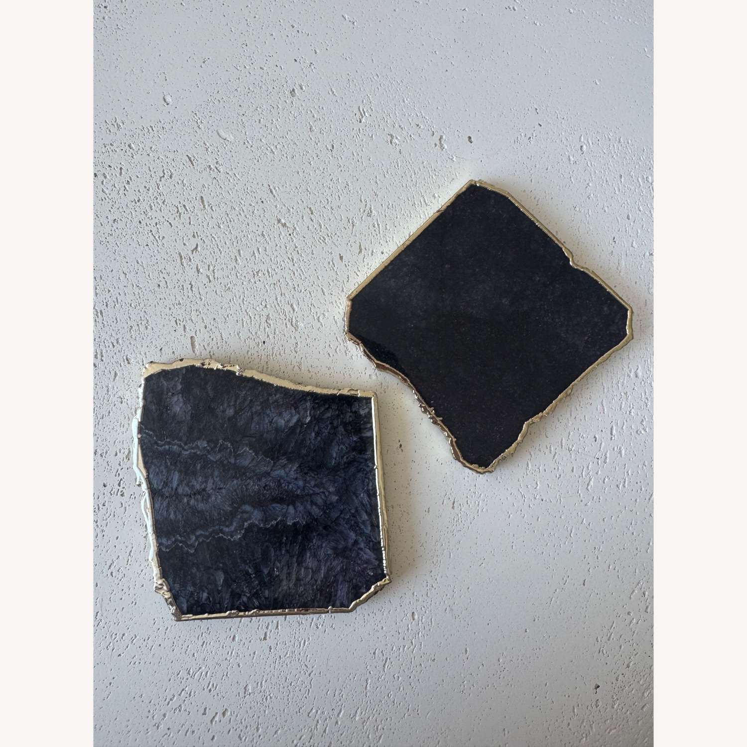 Anthropologie Black Coasters - image-1