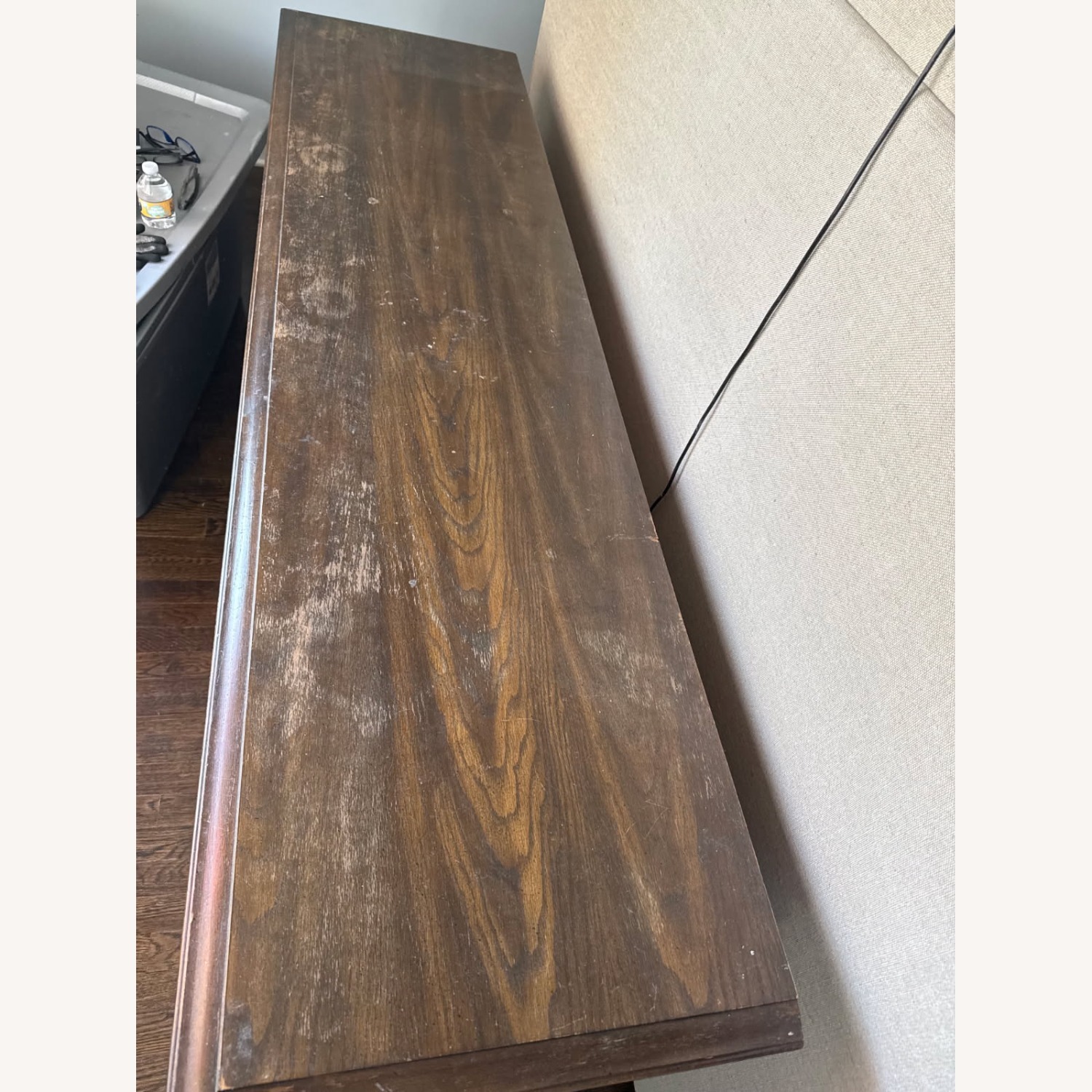 Vintage/Antique Finds Dark Brown Wood Dresser - image-1