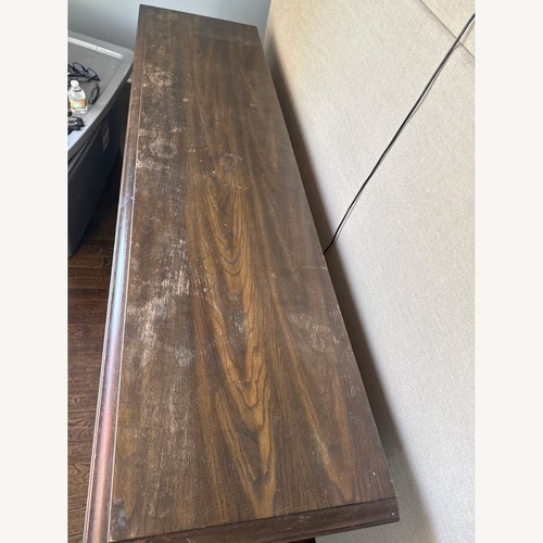 Used Vintage/Antique Finds Dark Brown Wood Dresser for sale on AptDeco