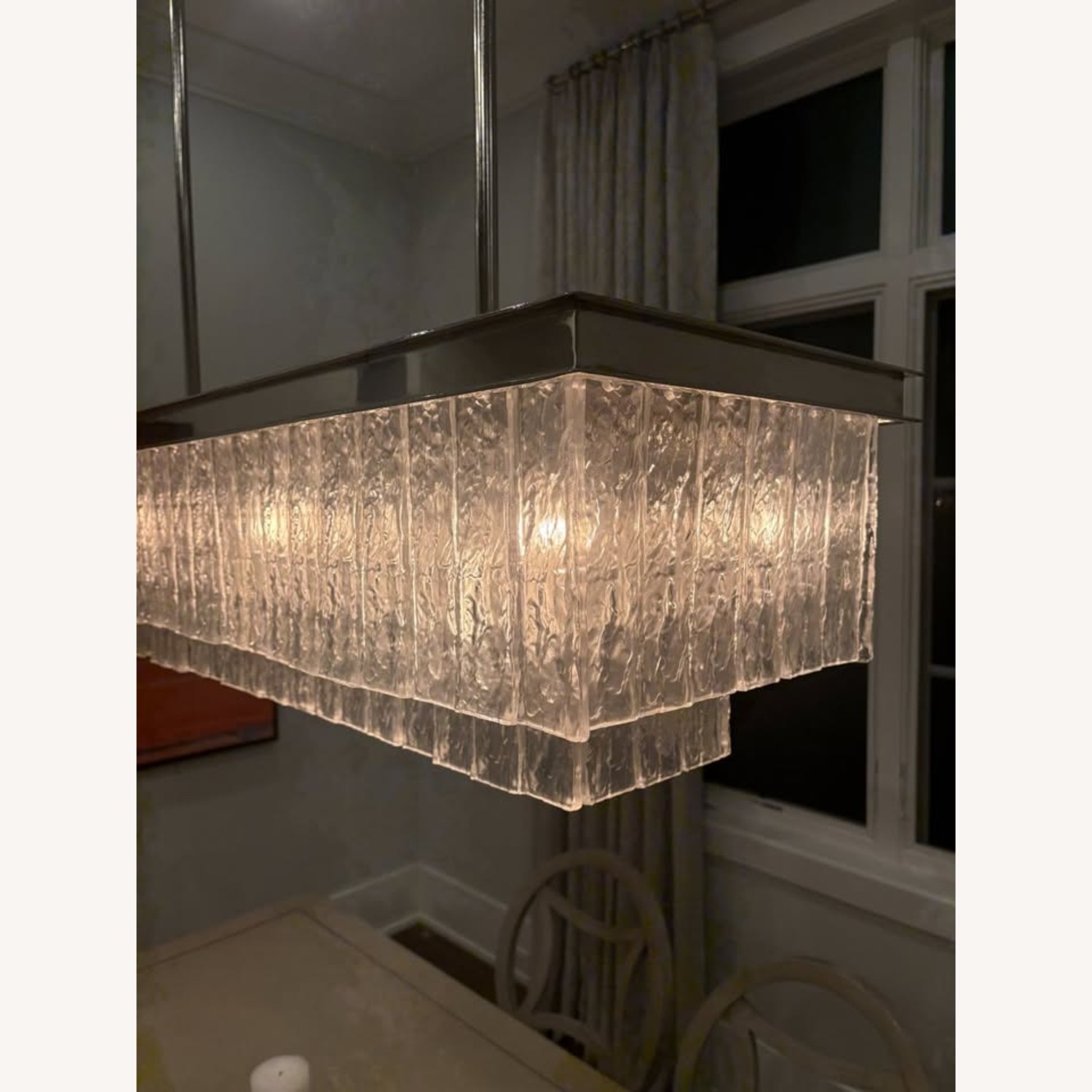 Timothy Oulton Silver Metal Ceiling Lamp - image-3