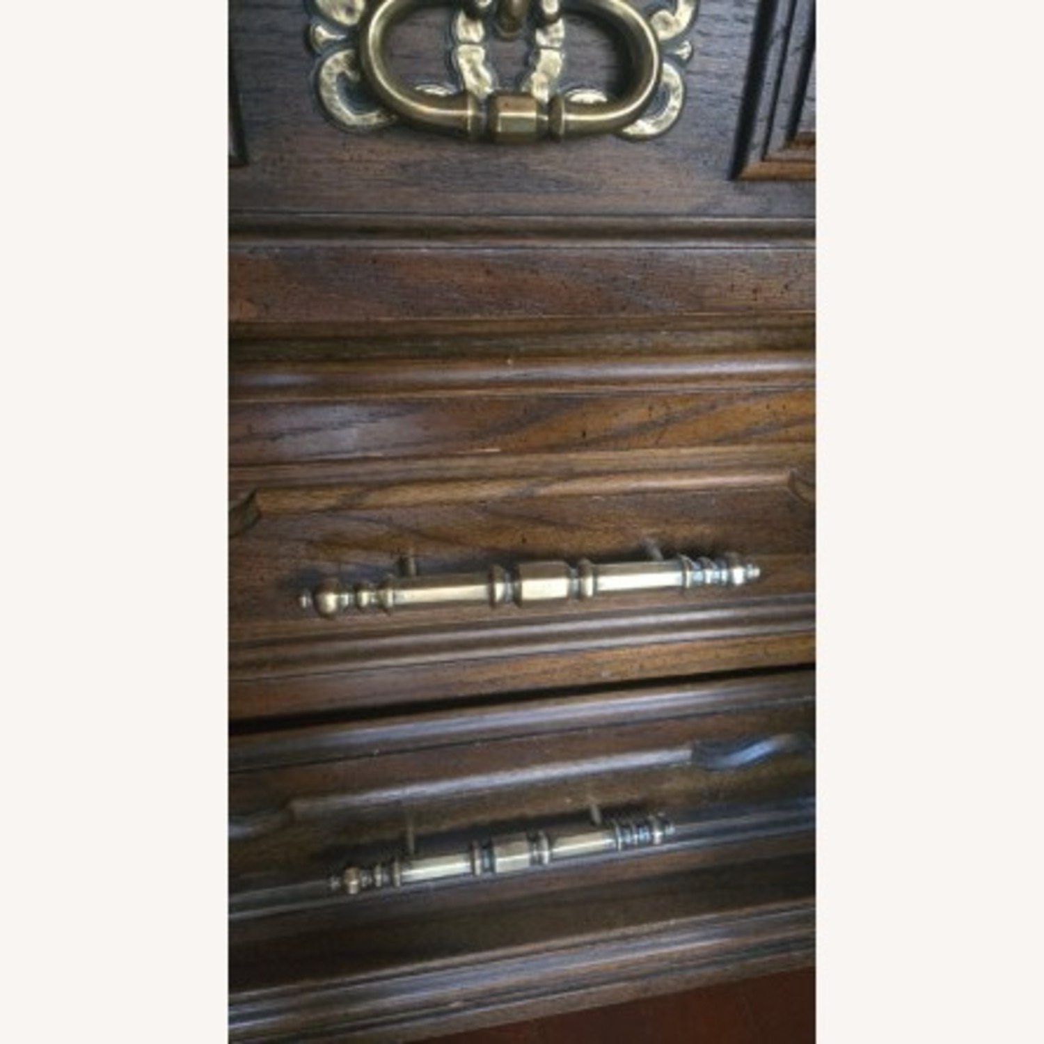 Vintage/Antique Finds Dark Brown Wood Armoire - image-3