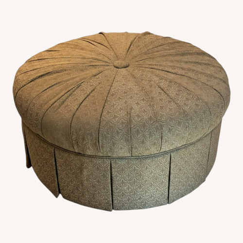 Used Thomasville Furniture Industries Green Ottoman for sale on AptDeco