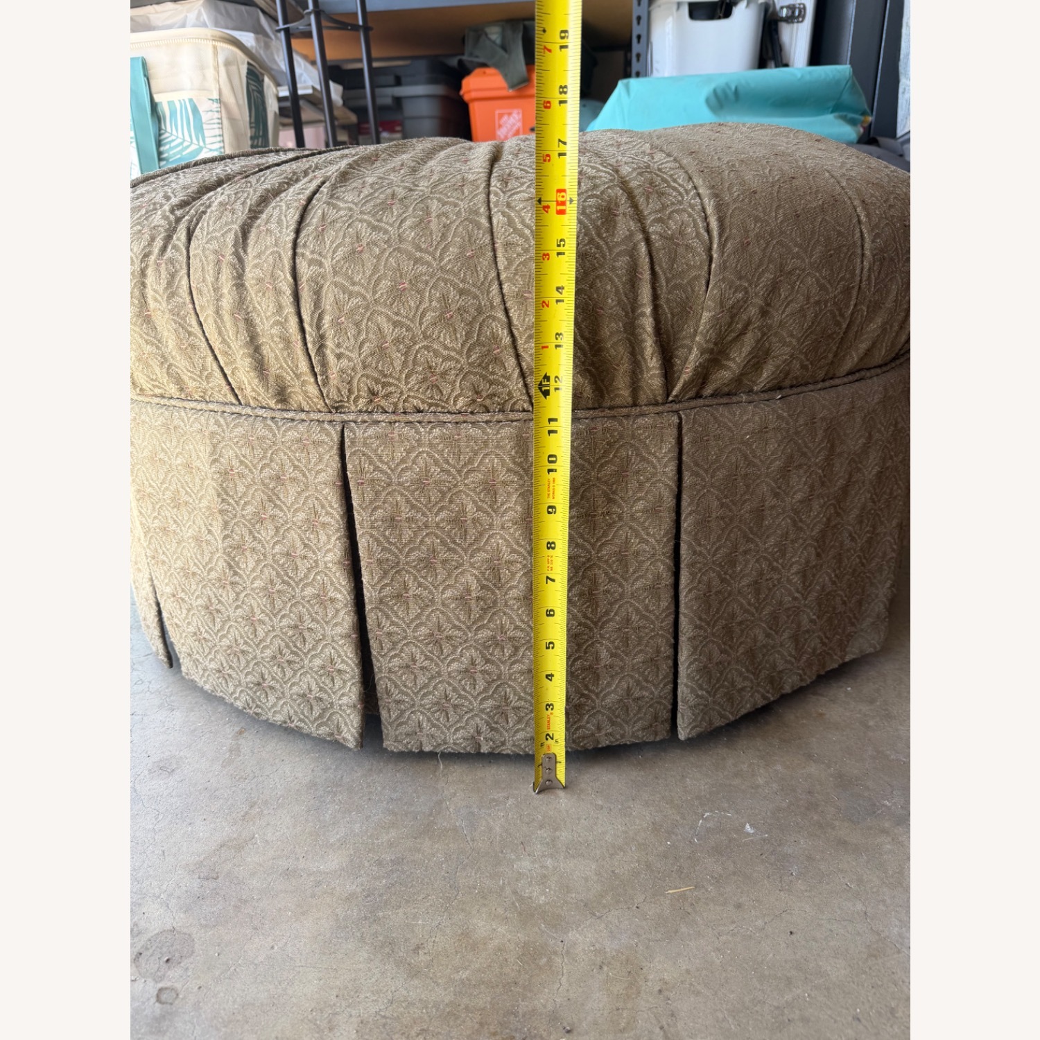 Thomasville Furniture Industries Green Ottoman - image-4