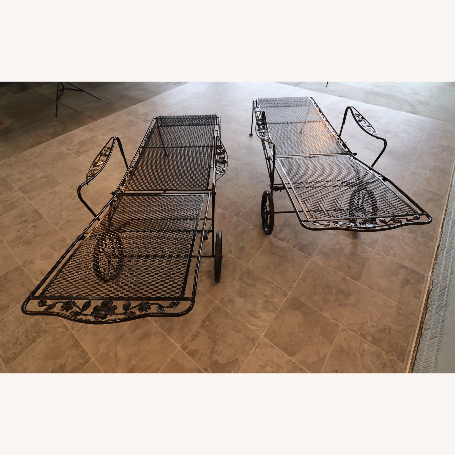 Sam Blount Company Wrought Iron FloralLoungers - image-19