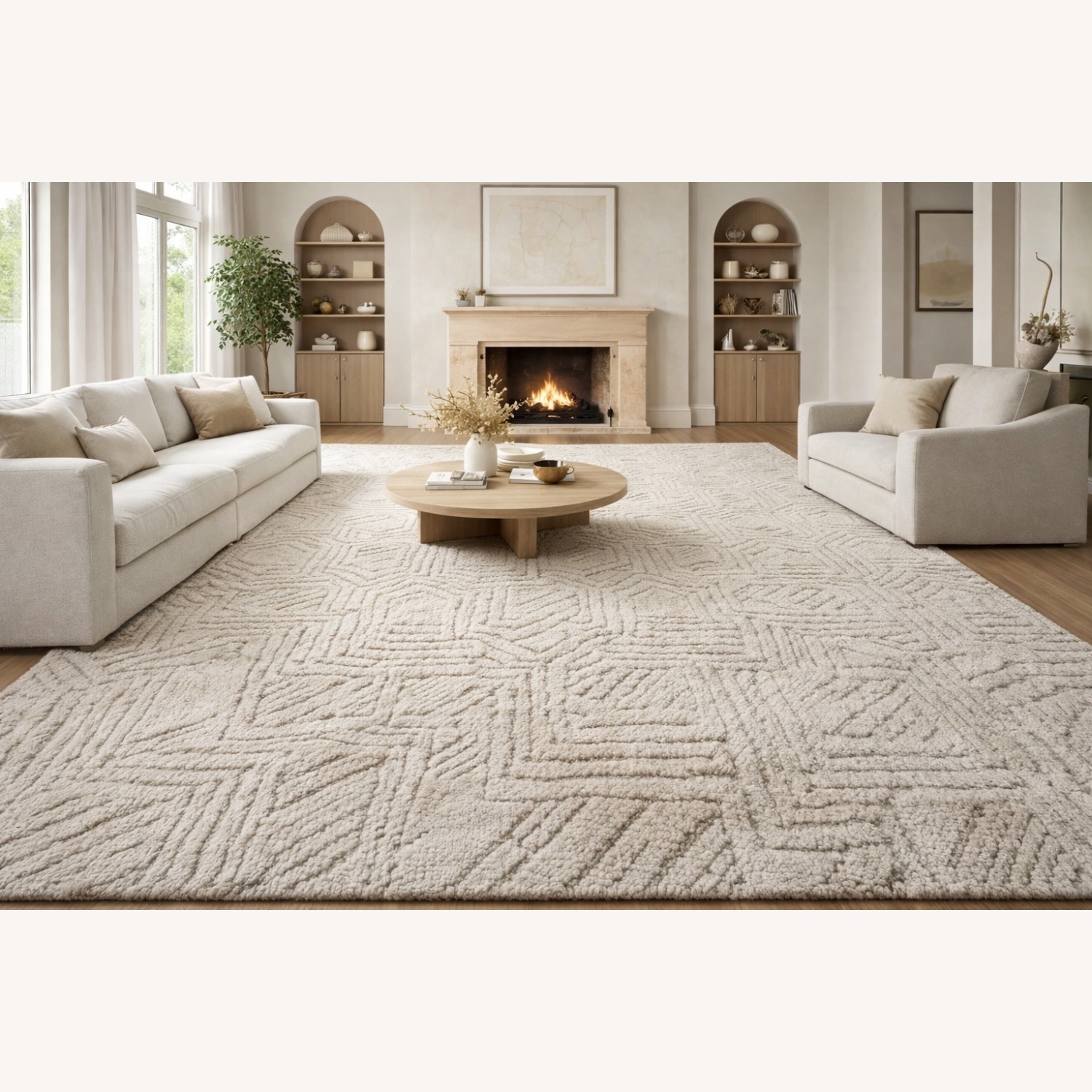 Restoration Hardware Halima Hand-Knotted Wool Rug — 12' × 15'  - image-25