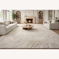 Restoration Hardware Halima Hand-Knotted Wool Rug — 12' × 15' 