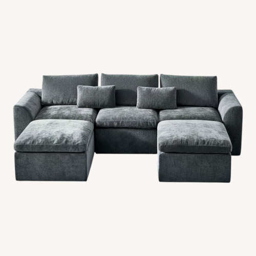Used Living Spaces Light Gray 3+ Piece Sectional for sale on AptDeco