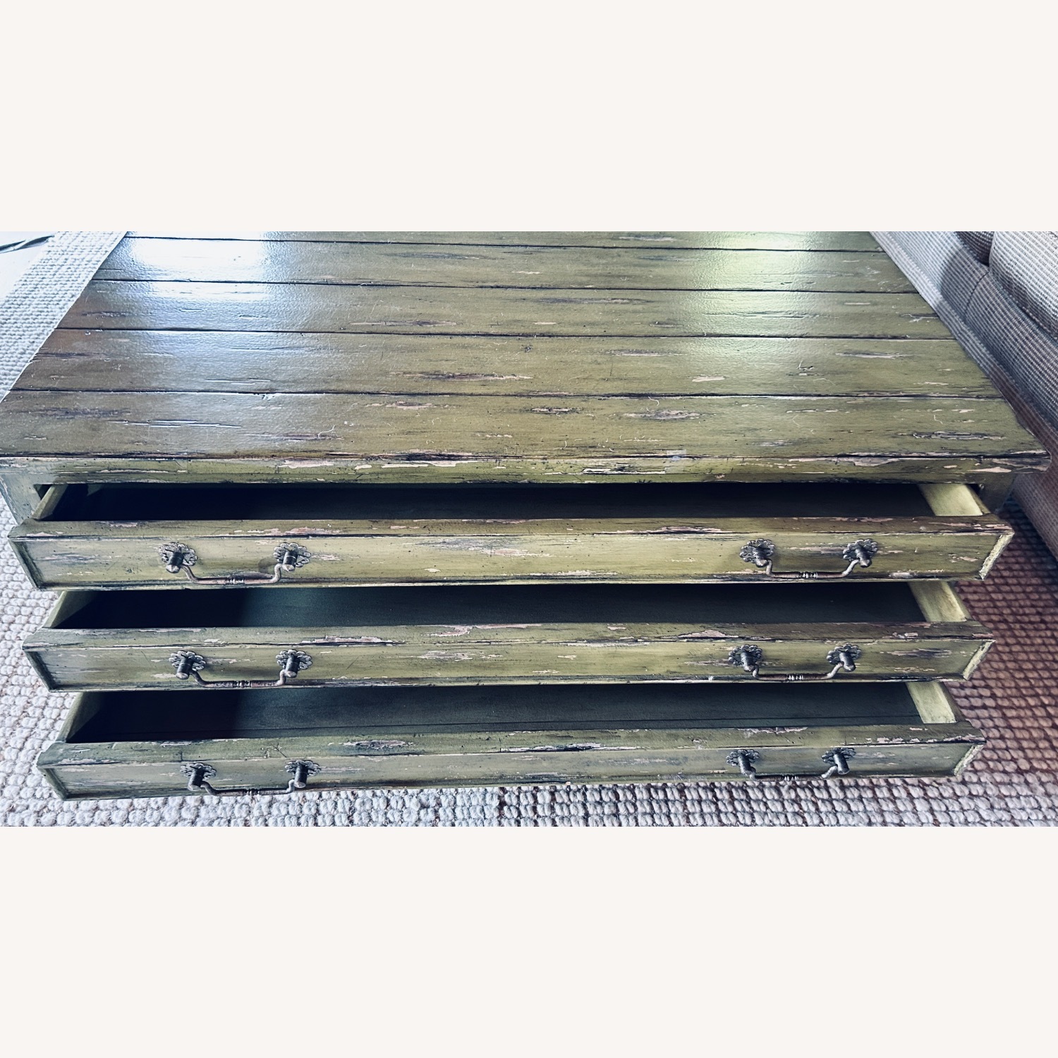 Taylor Made Custom Furniture Green Coffee Table - image-3