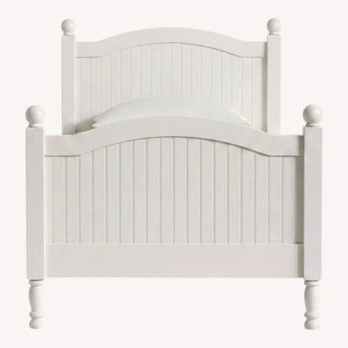 Used Pottery Barn Kids Catalina White Wood Twin Bed for sale on AptDeco