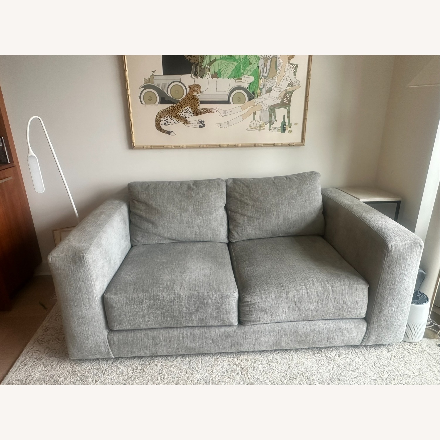 Crate & Barrel Silver Peyton Sofa - image-1