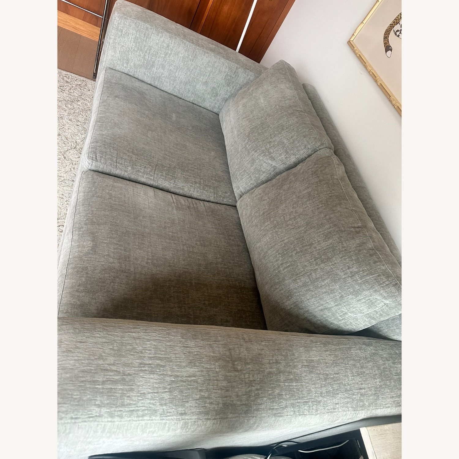 Crate & Barrel Silver Peyton Sofa - image-2