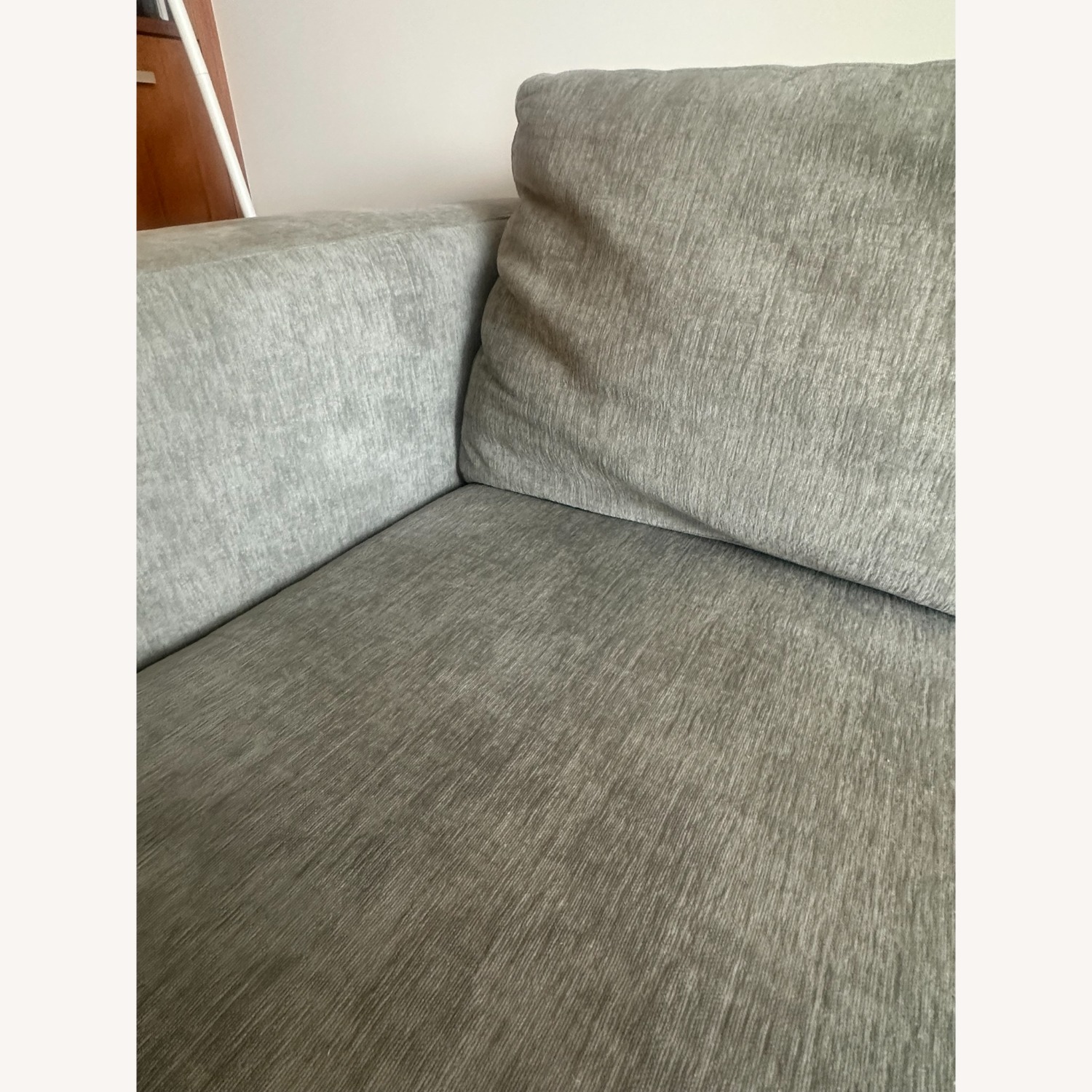 Crate & Barrel Silver Peyton Sofa - image-3