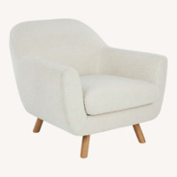 Article Gabriola 34" Lounge Chair - Ivory Bouclé