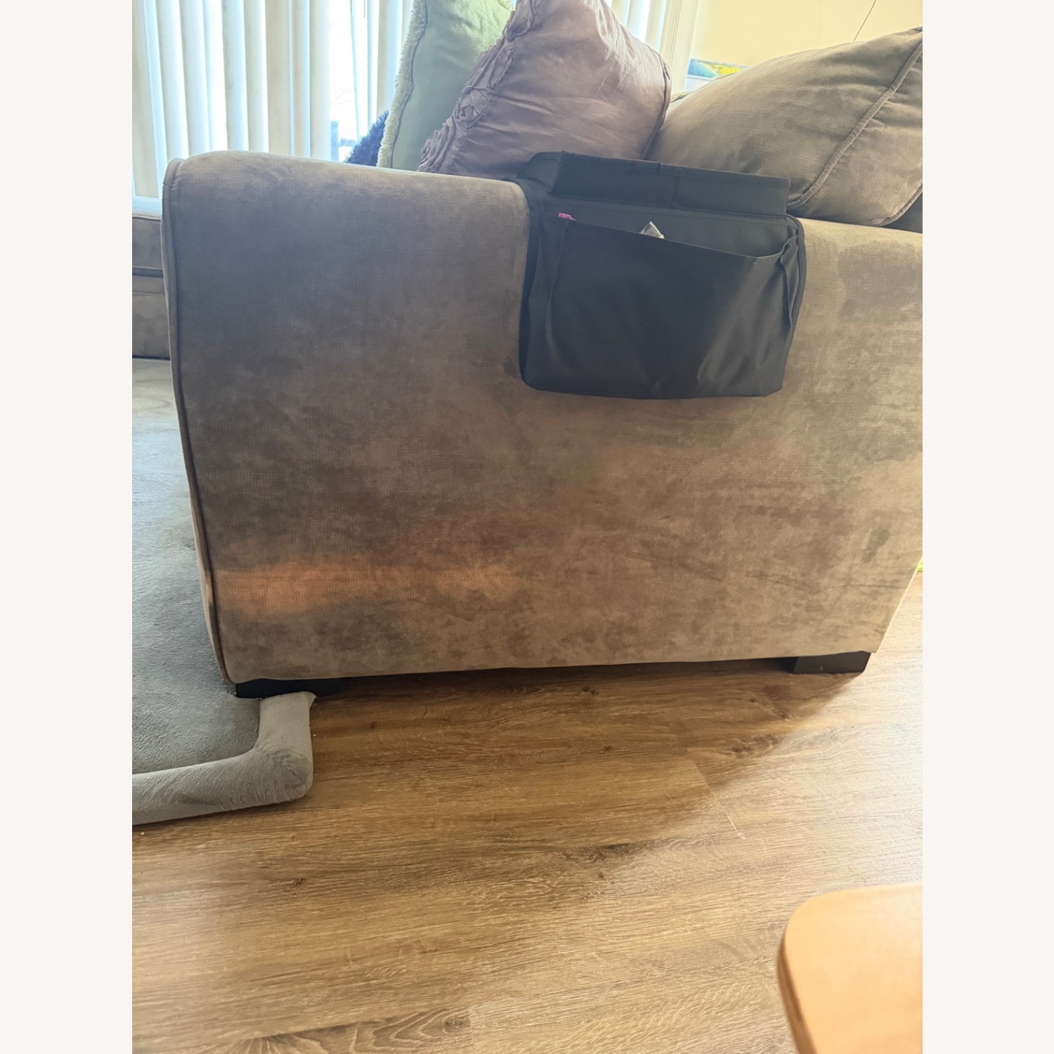 Raymour & Flanigan Dark Gray Fabric Sleeper Sofa - image-3