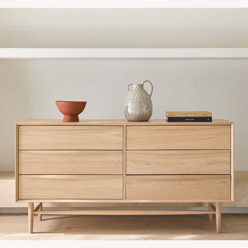 Used Article Lenia Light Brown Wood Dresser for sale on AptDeco