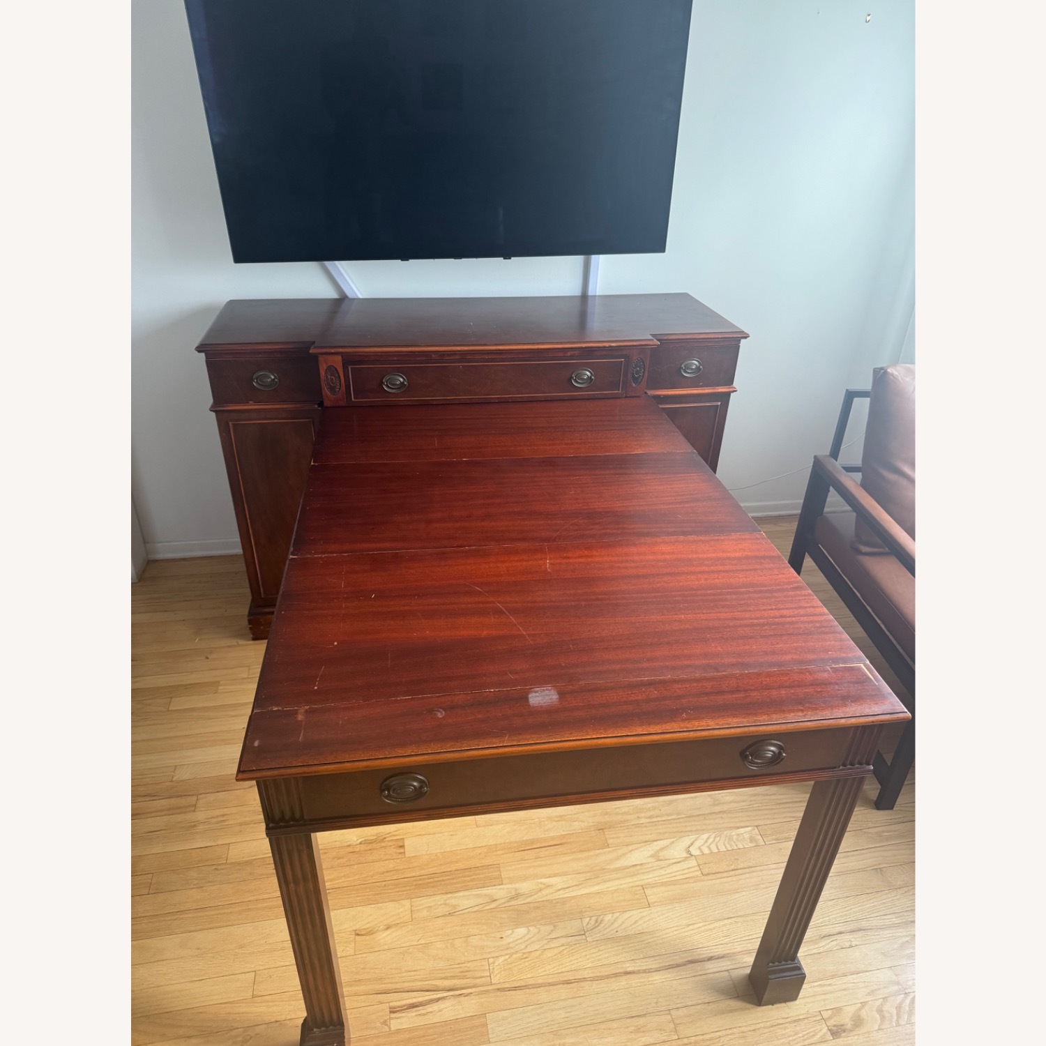 Vintage/Antique Finds Dark Brown Wood Sideboard - image-4