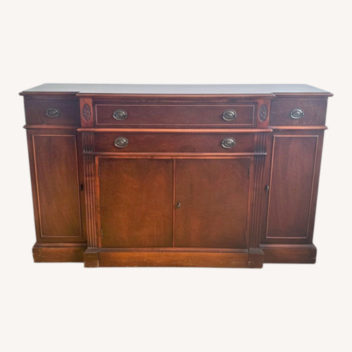 Used Vintage/Antique Finds Dark Brown Wood Sideboard for sale on AptDeco