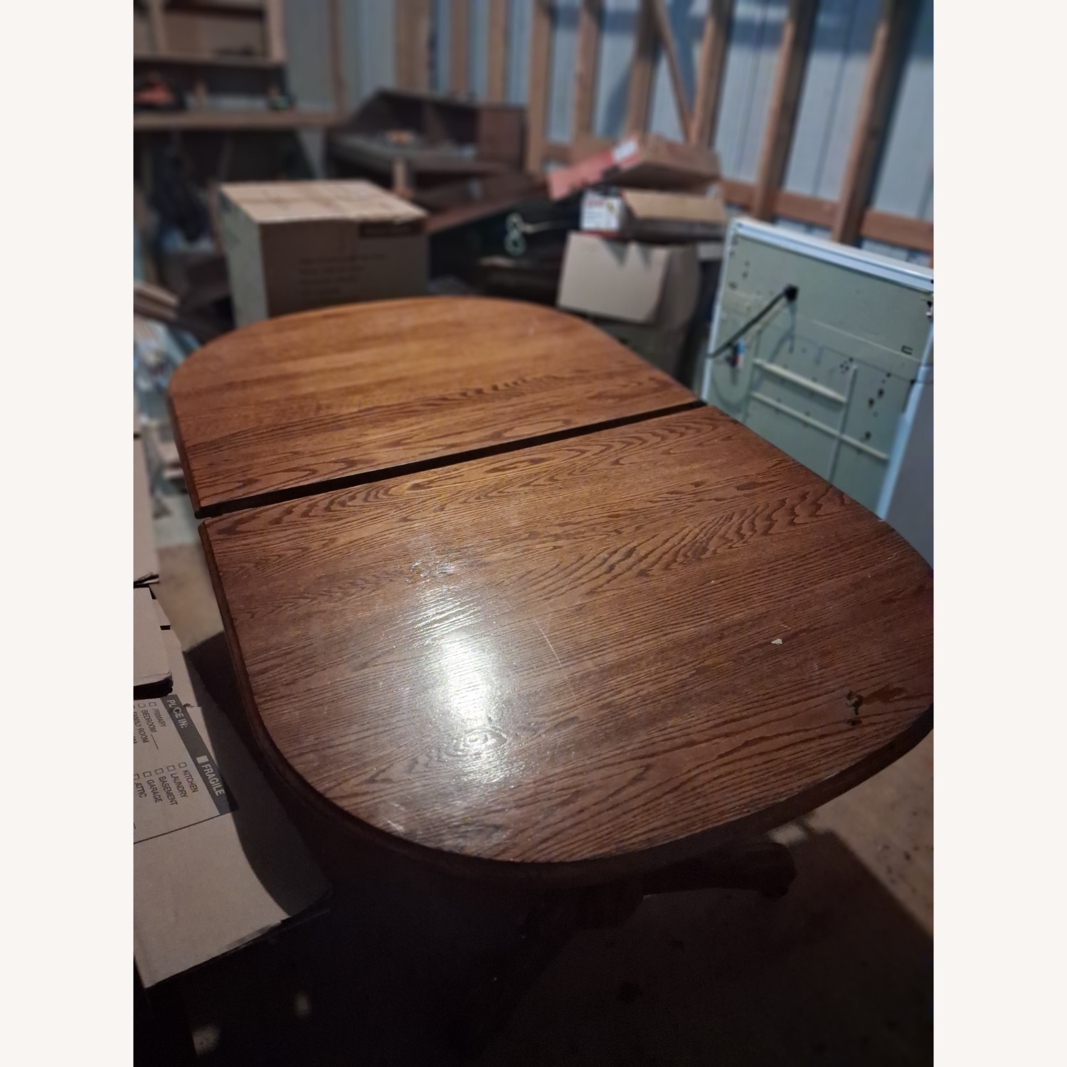 Light Brown Wood Dining Table - image-1