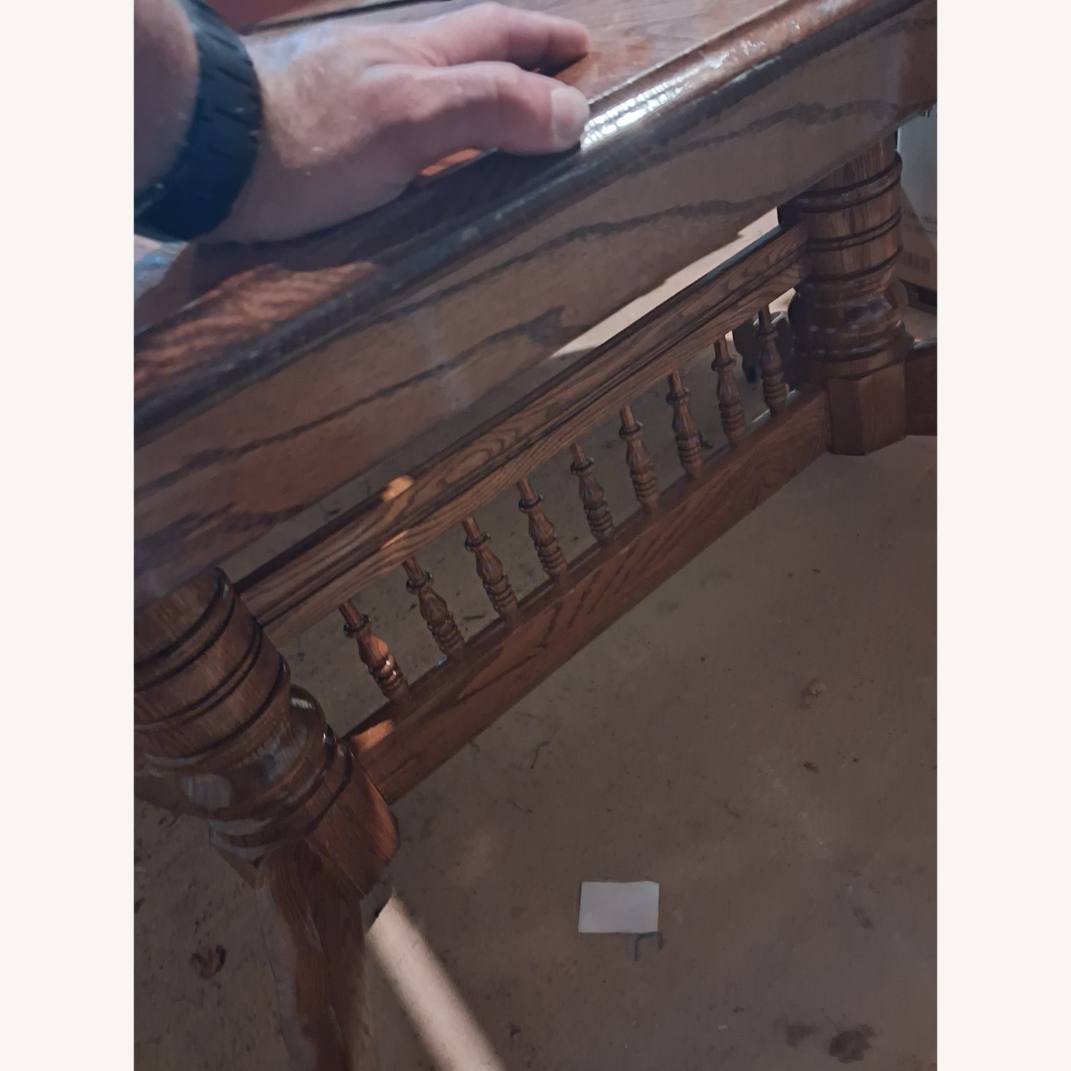 Light Brown Wood Dining Table - image-2