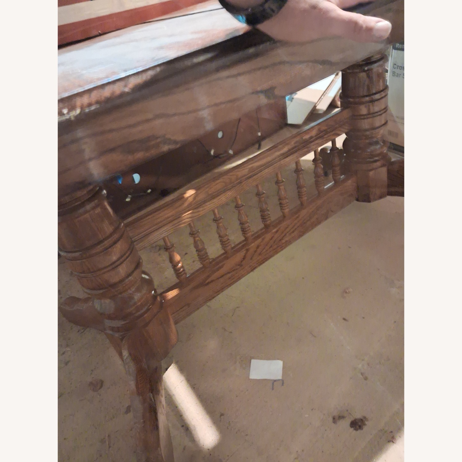 Light Brown Wood Dining Table - image-5