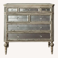Neiman Marcus Silver Mirrored Glass Dresser