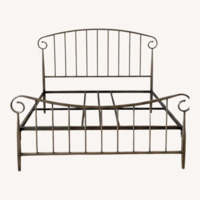 Crate & Barrel Metal Headboard & Frame