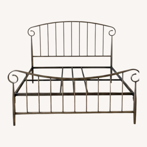 Used Crate & Barrel Metal Headboard & Frame for sale on AptDeco