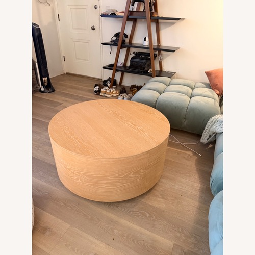 Used West Elm Volume Wood Coffee Table for sale on AptDeco