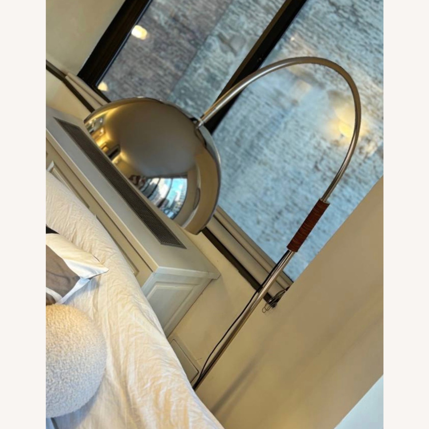 CB2 Jett Champagne Arched Floor Lamp - image-2