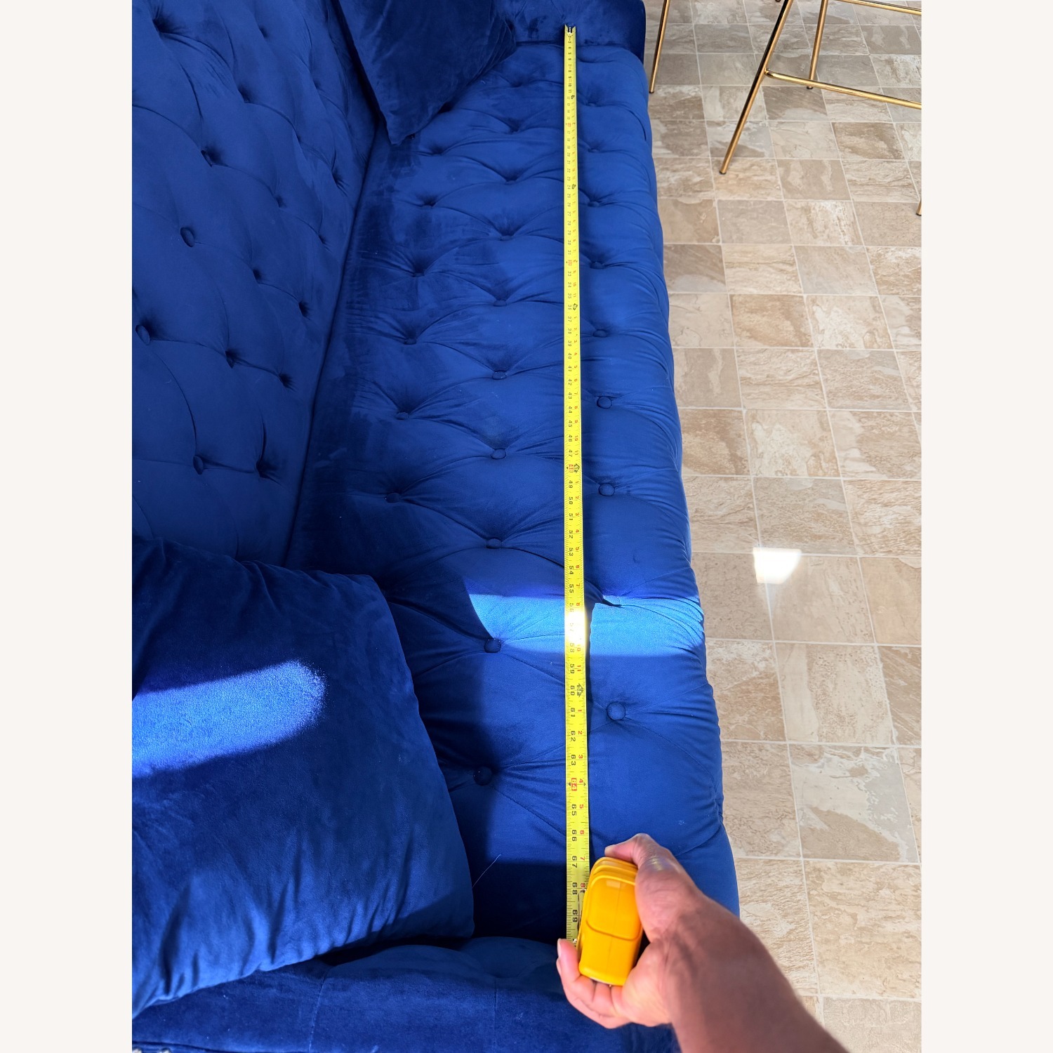 Farmhouse Blue Loveseat - image-4