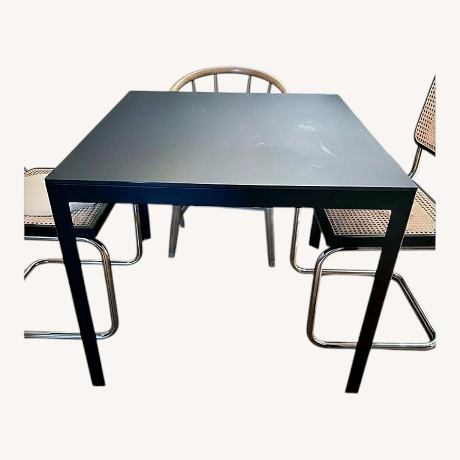 Design Within Reach Min Black Metal Dining Table - image-5