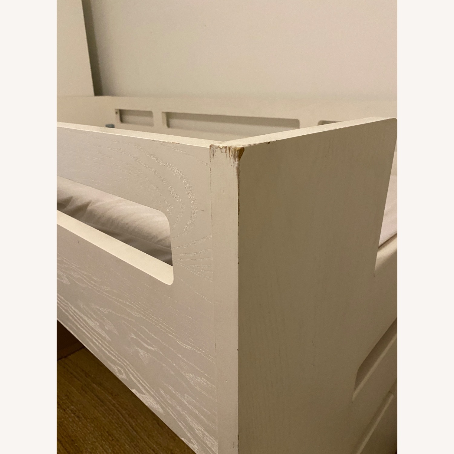 Crate & Barrel White Wood Bunk Bed - image-2
