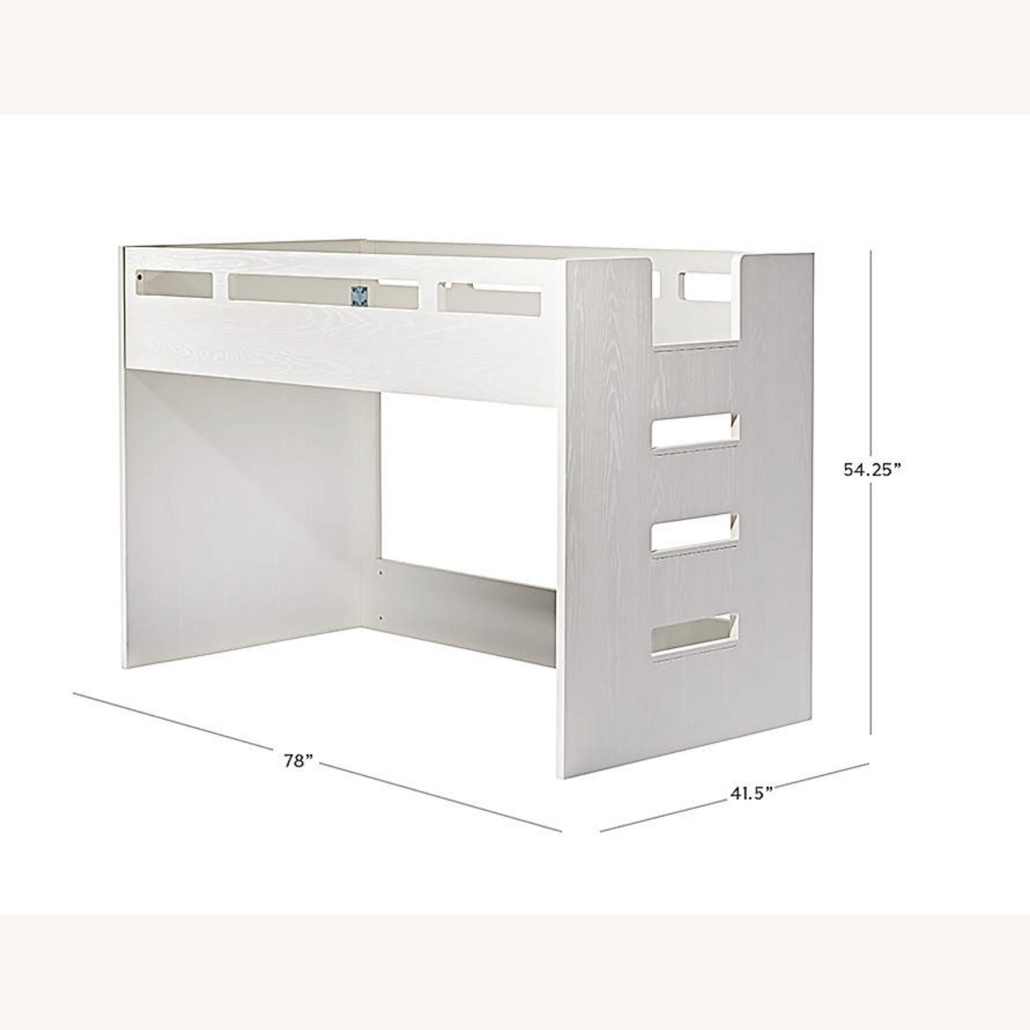 Crate & Barrel White Wood Bunk Bed - image-6