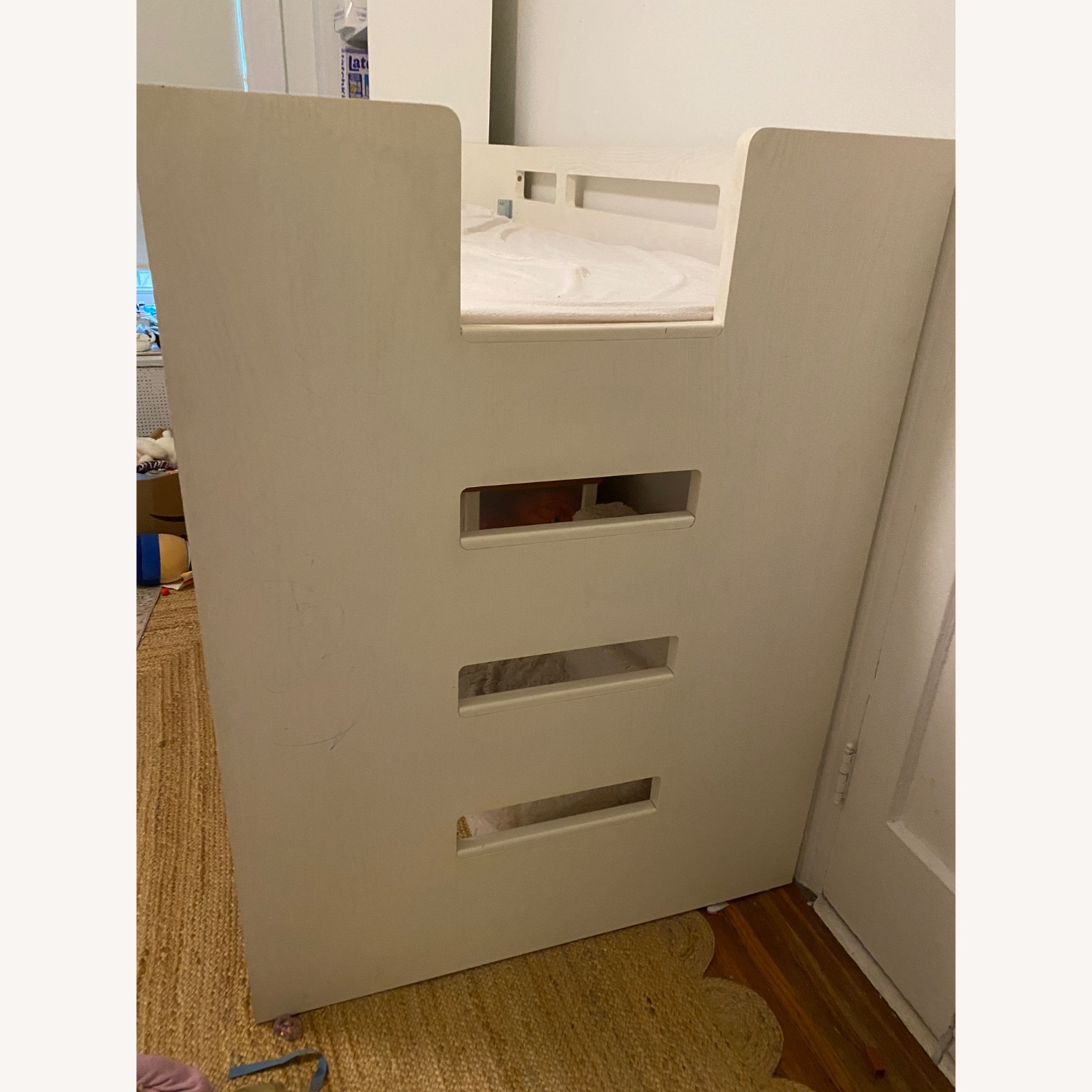 Crate & Barrel White Wood Bunk Bed - image-3