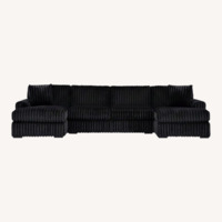 Vintage/Antique Finds Black 3+ Piece Sectional