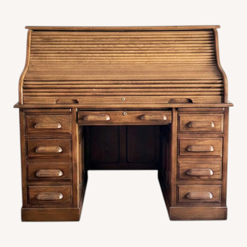 Used Light Brown Wood Desk for sale on AptDeco