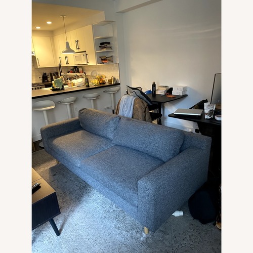 Used West Elm Eddy Dark Gray 2 Seater Sofa for sale on AptDeco