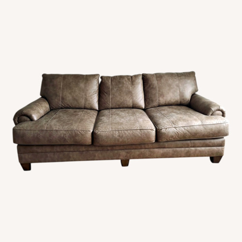 Used Sicily 101" 3 Seater Sofa With Pillows- Hazelnut for sale on AptDeco
