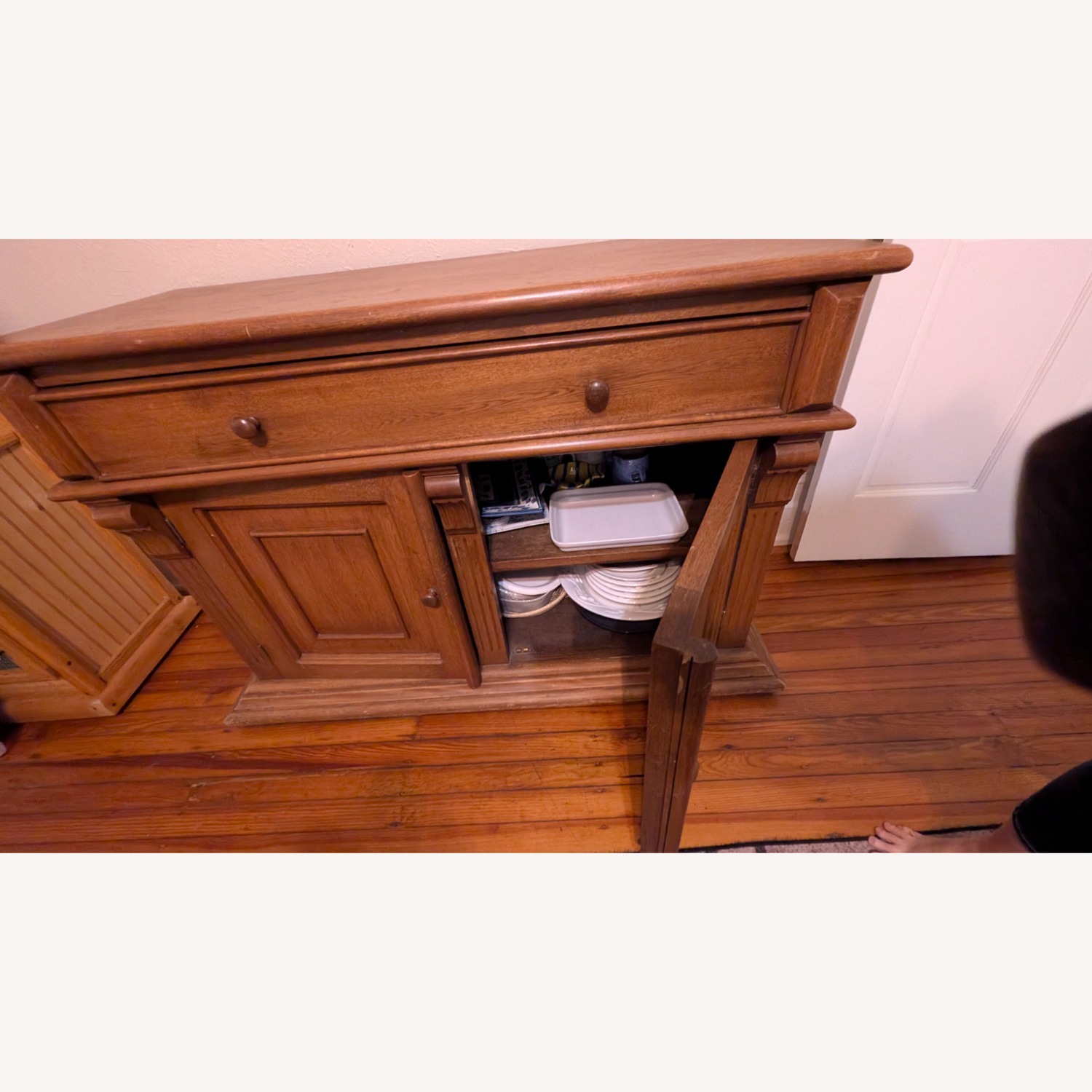 Vintage/Antique Finds Natural Wood Sideboard - image-6