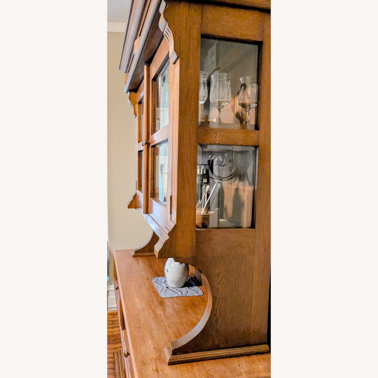 Vintage/Antique Finds Natural Wood Sideboard - image-3