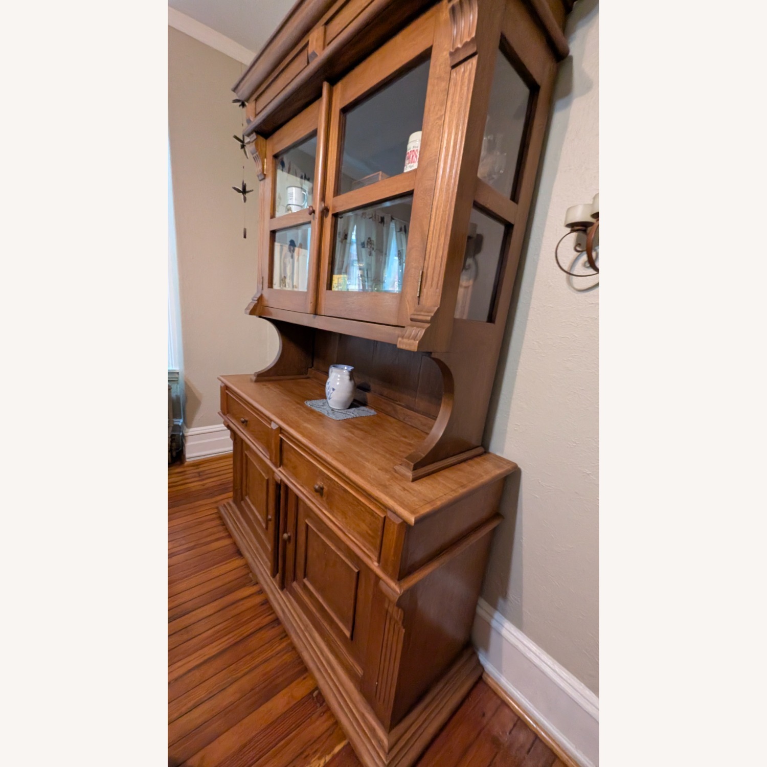 Vintage/Antique Finds Natural Wood Sideboard - image-2