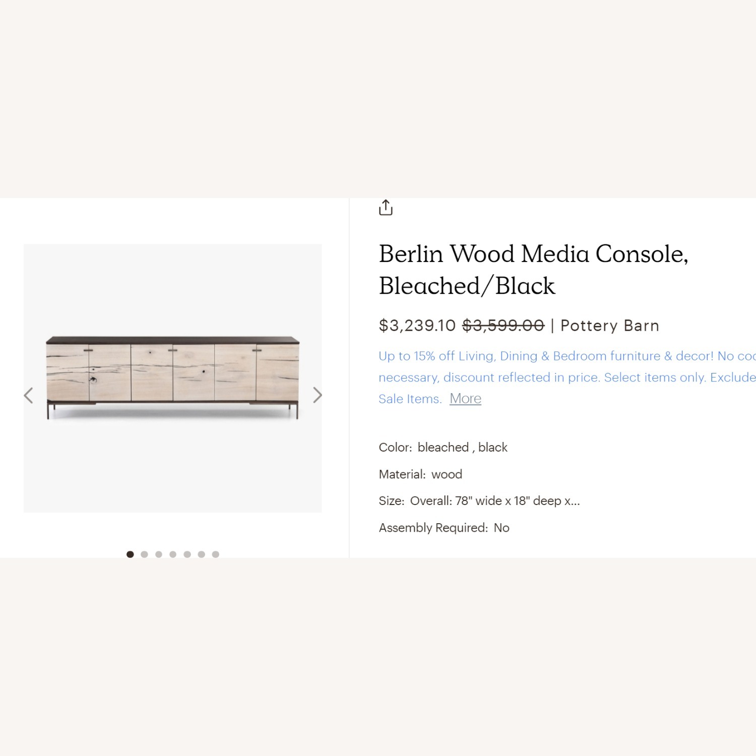 Berlin Reclaimed Wood Media Console - image-8