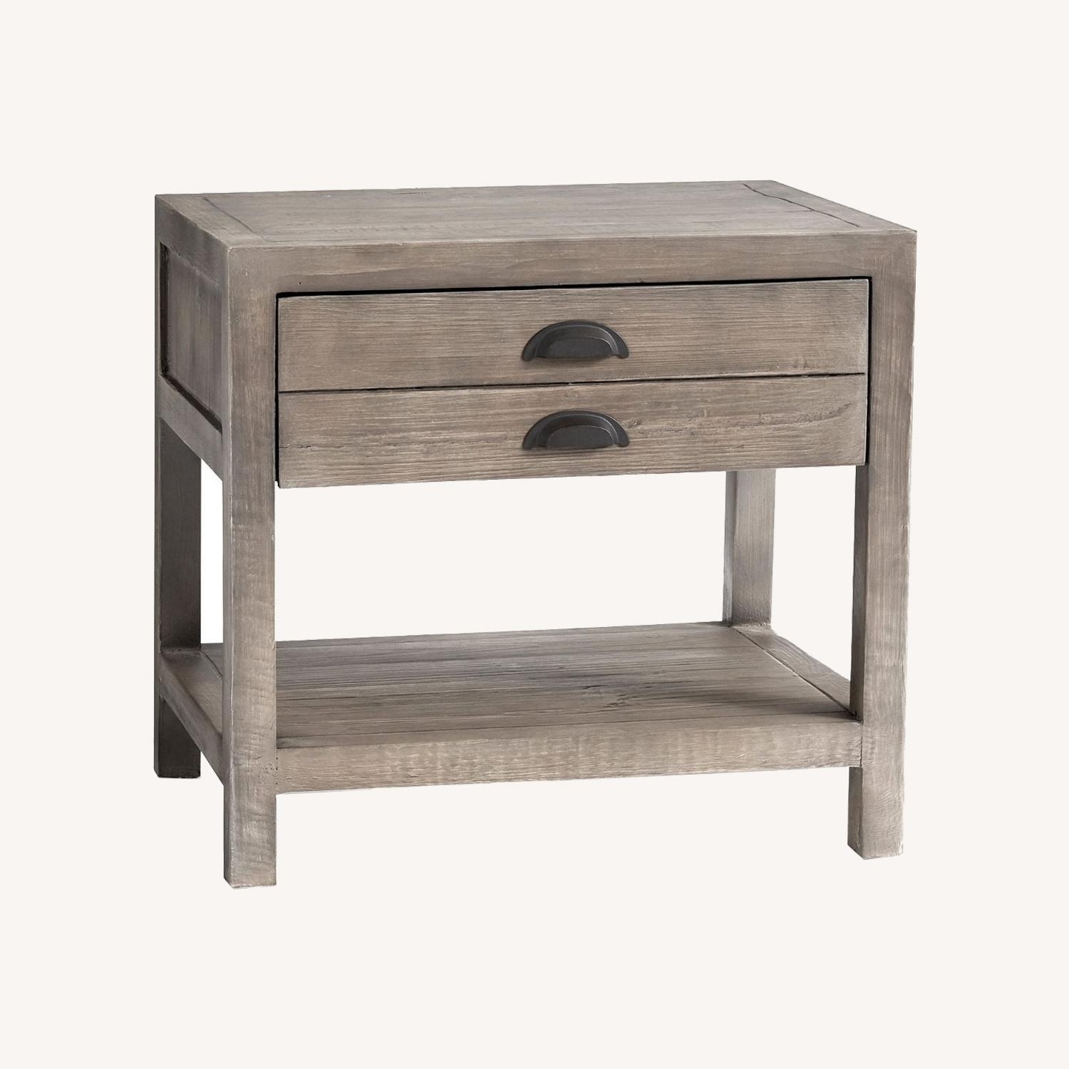 Pottery Barn Architect's 26" Reclaimed Wood End Table - image-4